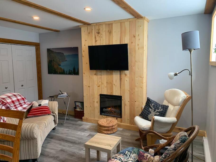 Appartement Mont Edouard, Hebergement Paisible A La Montagne L'Anse-Saint-Jean Ngoại thất bức ảnh